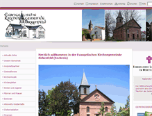 Tablet Screenshot of evang-kirche-birkenfeld.de